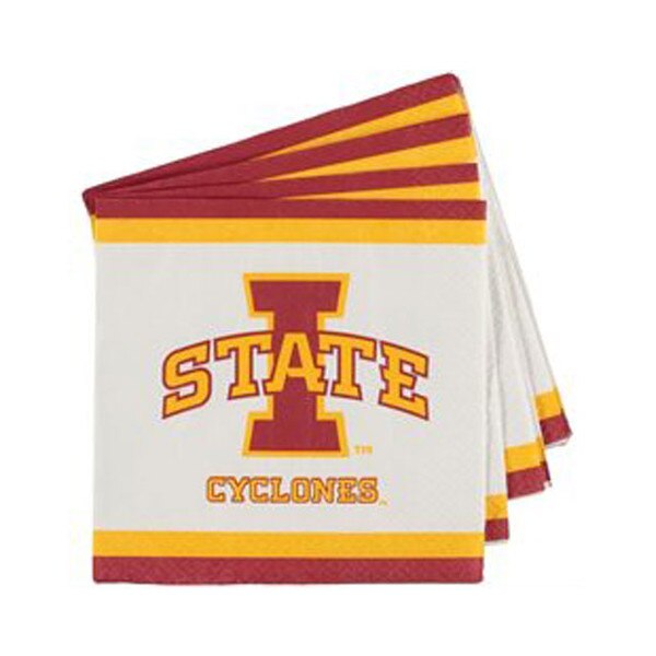 I-State Cardinal & Gold Large Napkins - 20-pack
